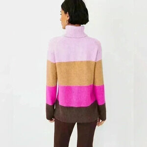 Ann Taylor color block Neapolitan sweater size medium